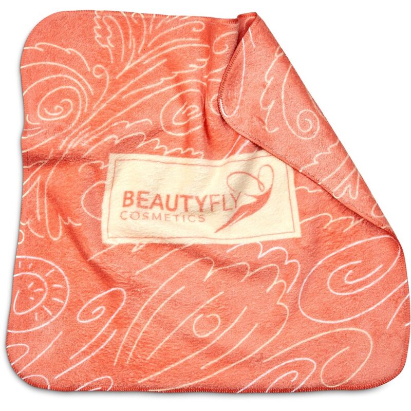 Pre-Printed Sample Hoppla Glamour Makeup Remover Cloth - Double-Sided Branding