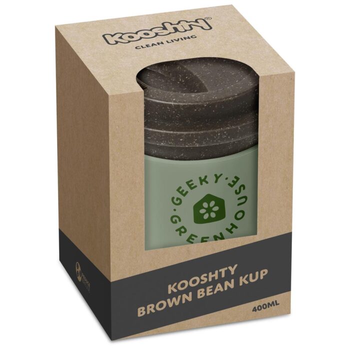 Kooshty Brown Bean Plastic Double-Wall Tumbler – 400ml