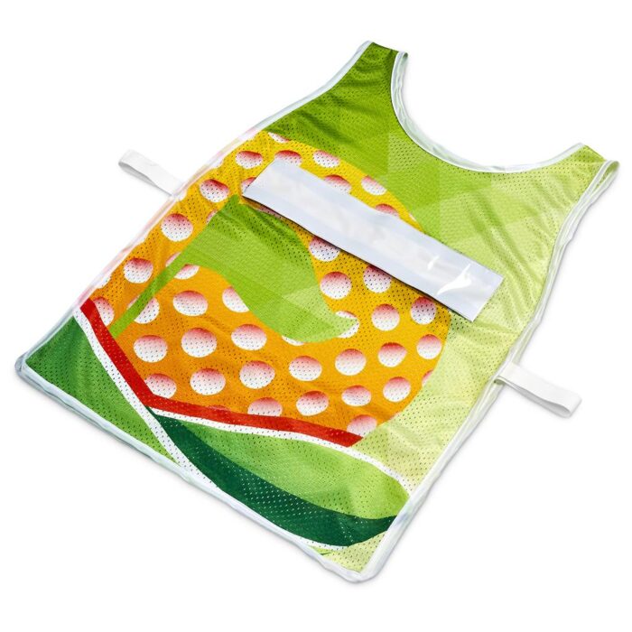Pre-Production Sample Hoppla Jackal Polyester Caddy Bib with PVC Name Sleeve
