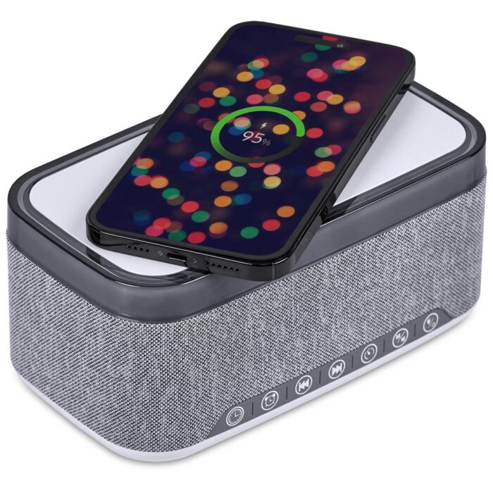Serendipio Cumberland 10W Bluetooth Speaker Wireless Charger & Clock