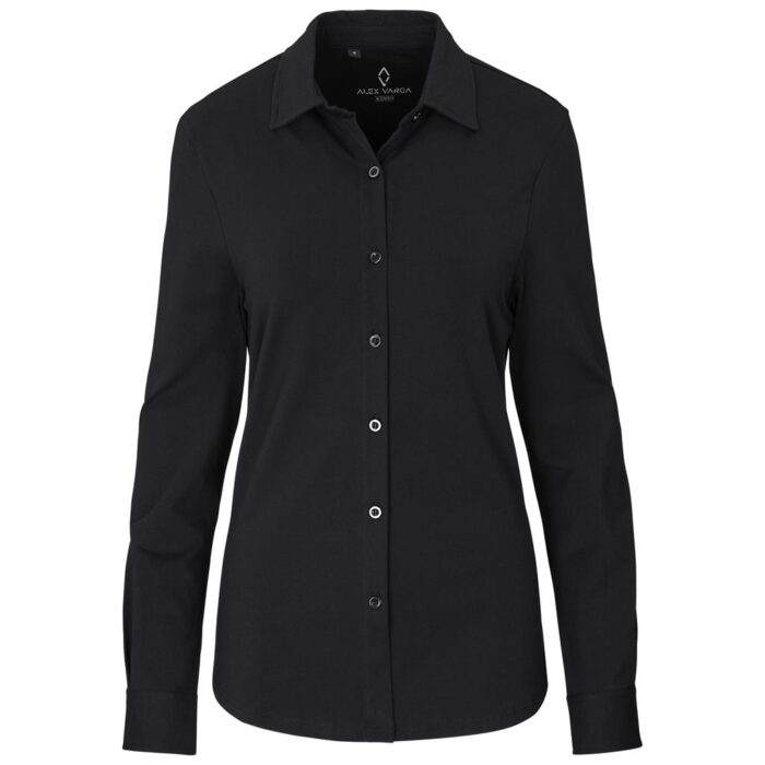Ladies Long Sleeve Alex Varga Cronus Knitted Shirt