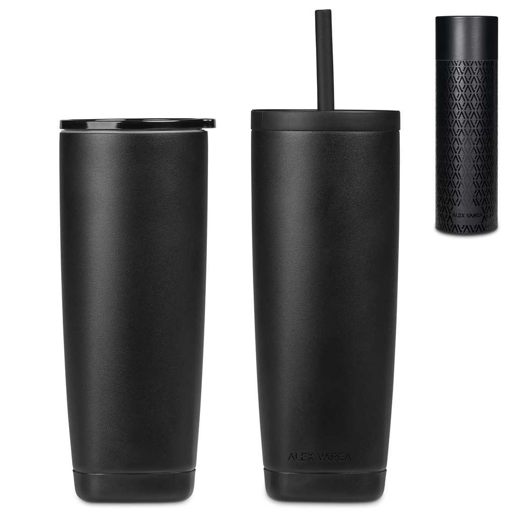 Alex Varga Aurelian Stainless Steel 2-in-1 Vacuum Tumbler & Straw