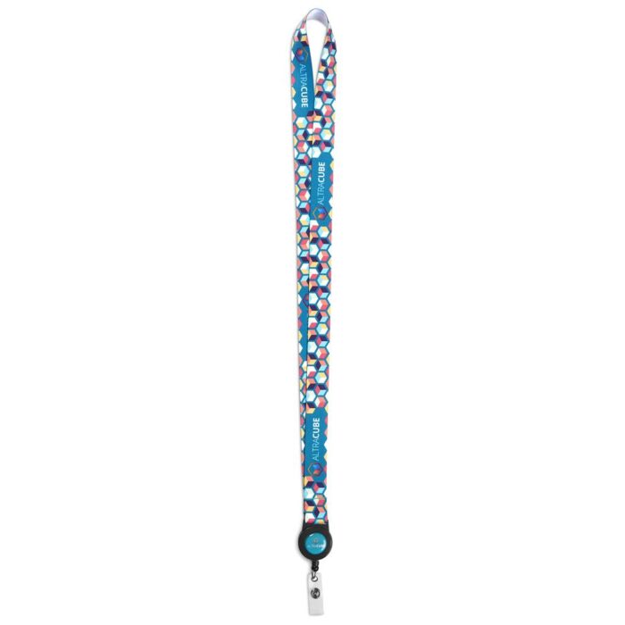 Altitude Badge Reel Single-Sided Satin Lanyard