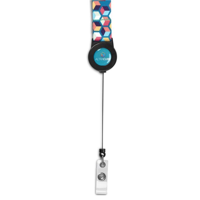 Altitude Badge Reel Single-Sided Satin Lanyard