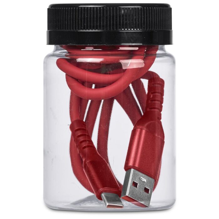 Altitude Capsit Fast Charge USB-A to Type-C Charging  Cable in Jar