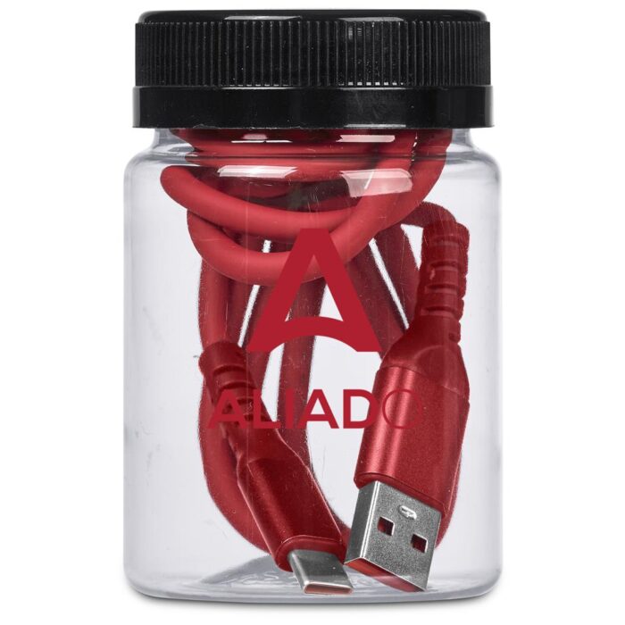 Altitude Capsit Fast Charge USB-A to Type-C Charging  Cable in Jar